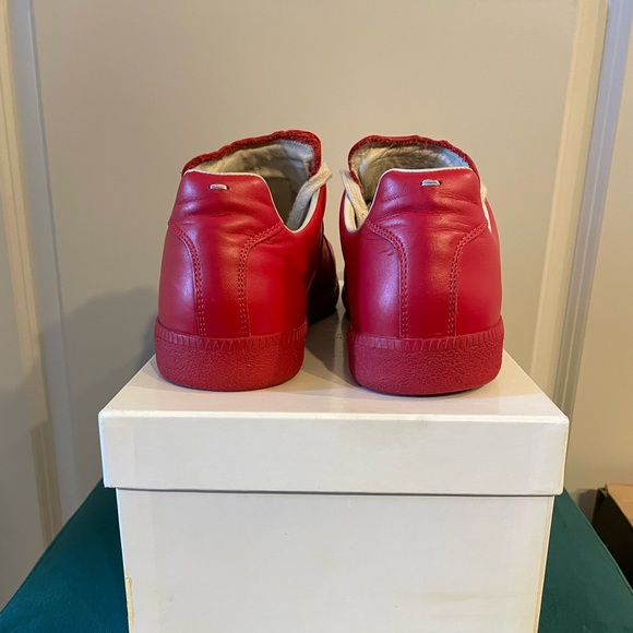 Maison Margiela Men’s Replica Paint-Splattered Low-Top Sneakers - Size 43 - Picture 4 of 7